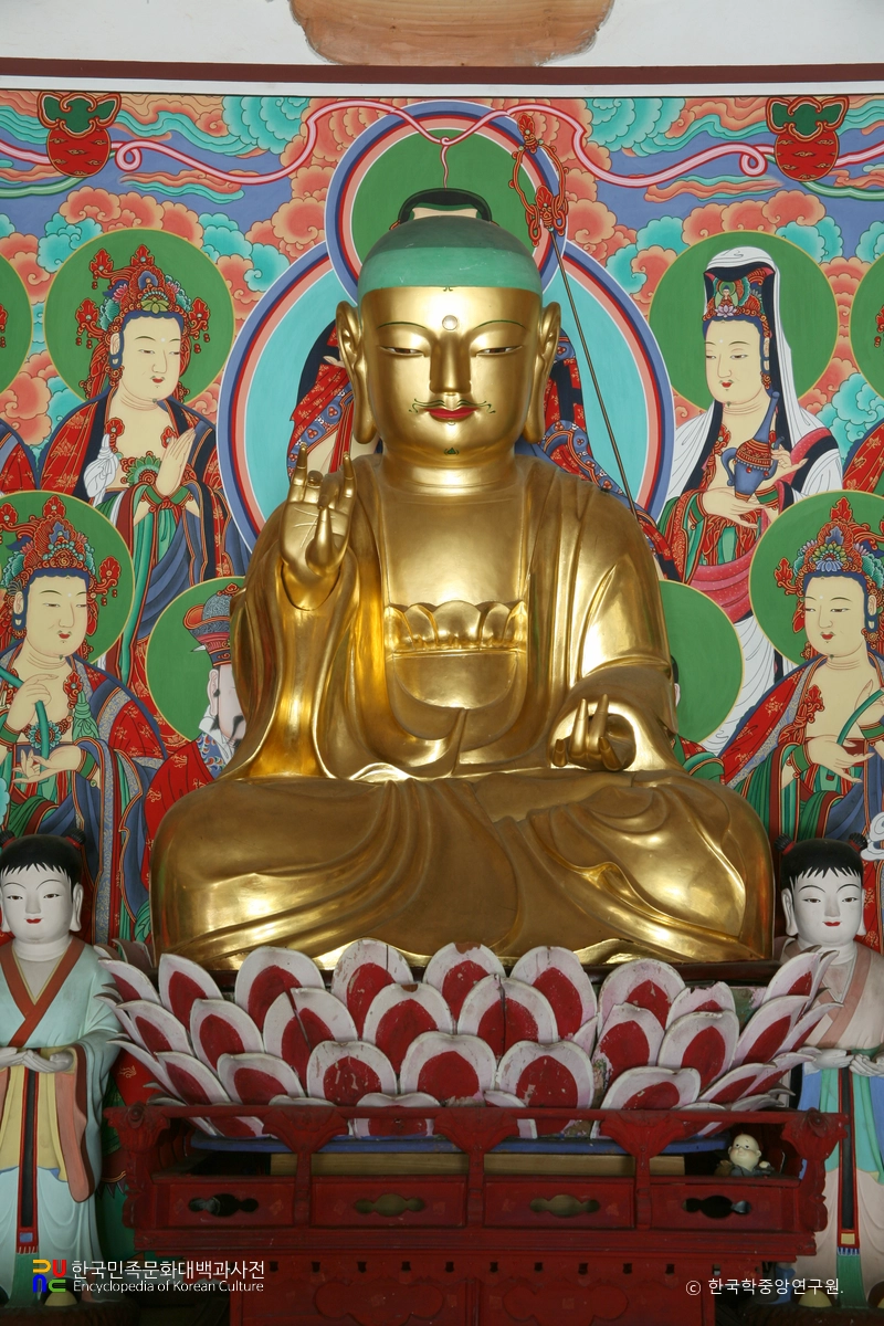 광주 덕림사 소장 지장보살상과 시왕상 및 그 권속 / 지장보살