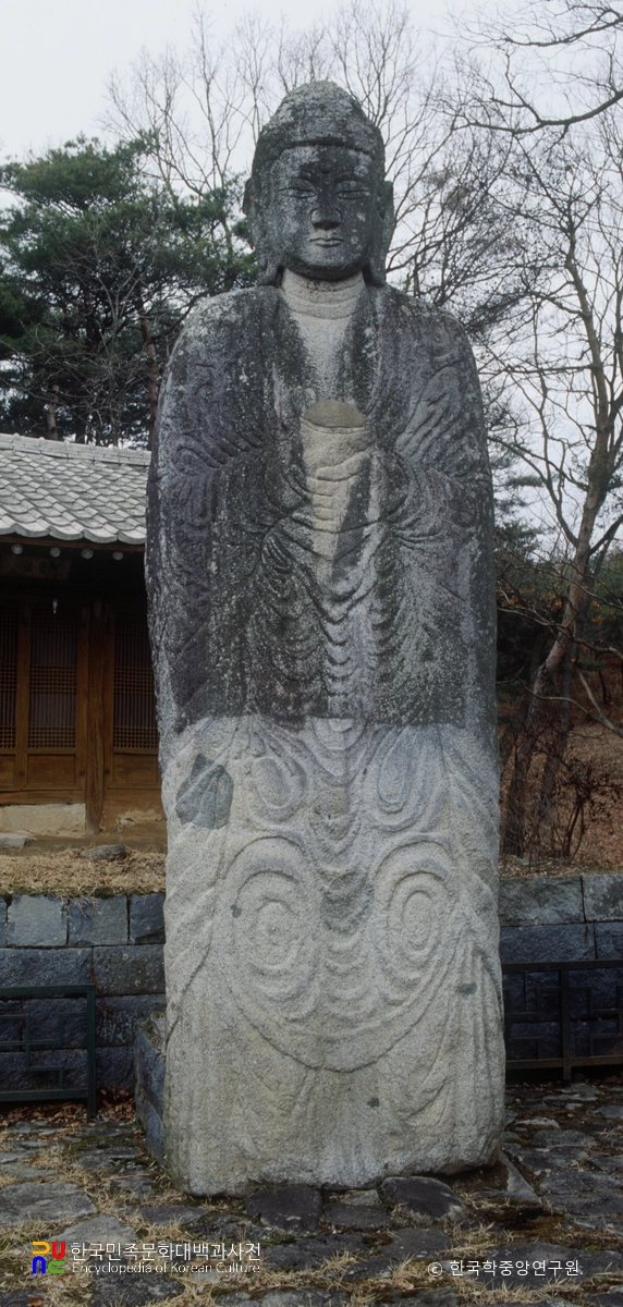 아산 평촌리 석조약사여래입상