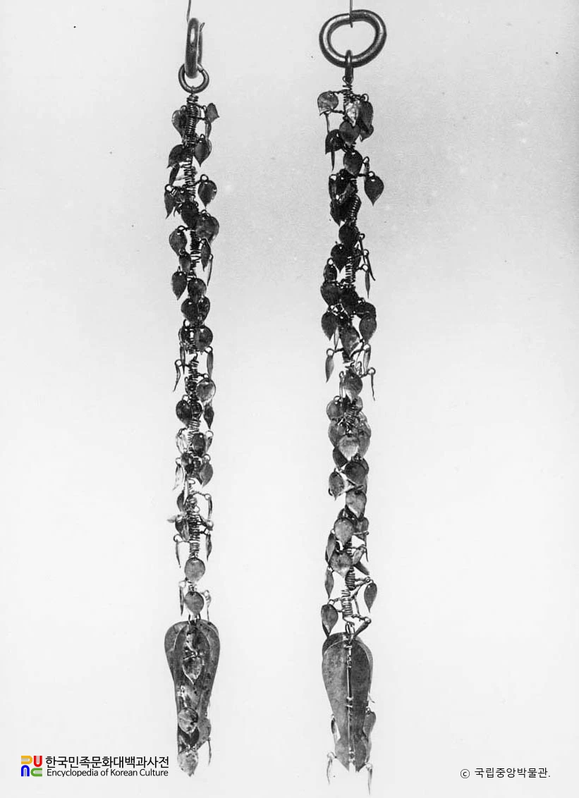 경북 경주 호우총 출토 금제수식