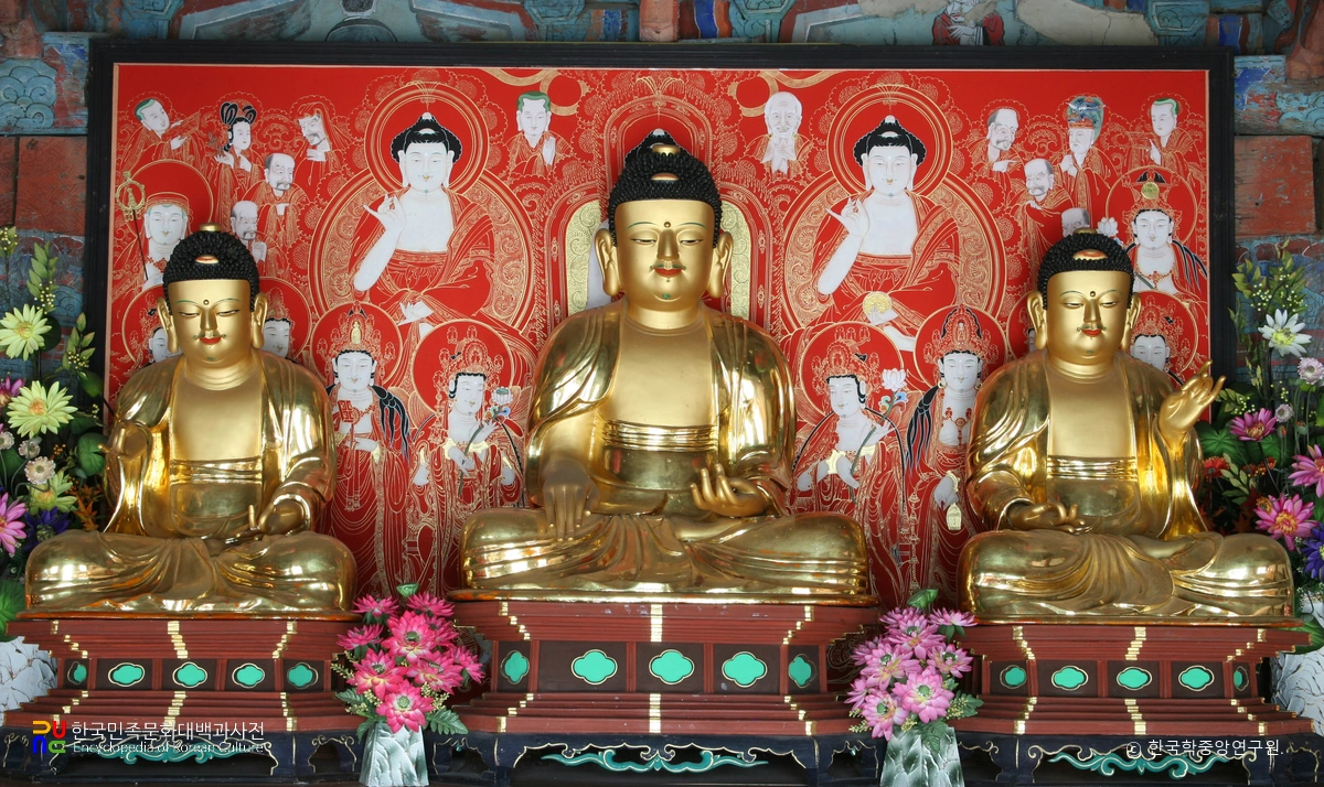 고창 문수사 목조 삼세불상