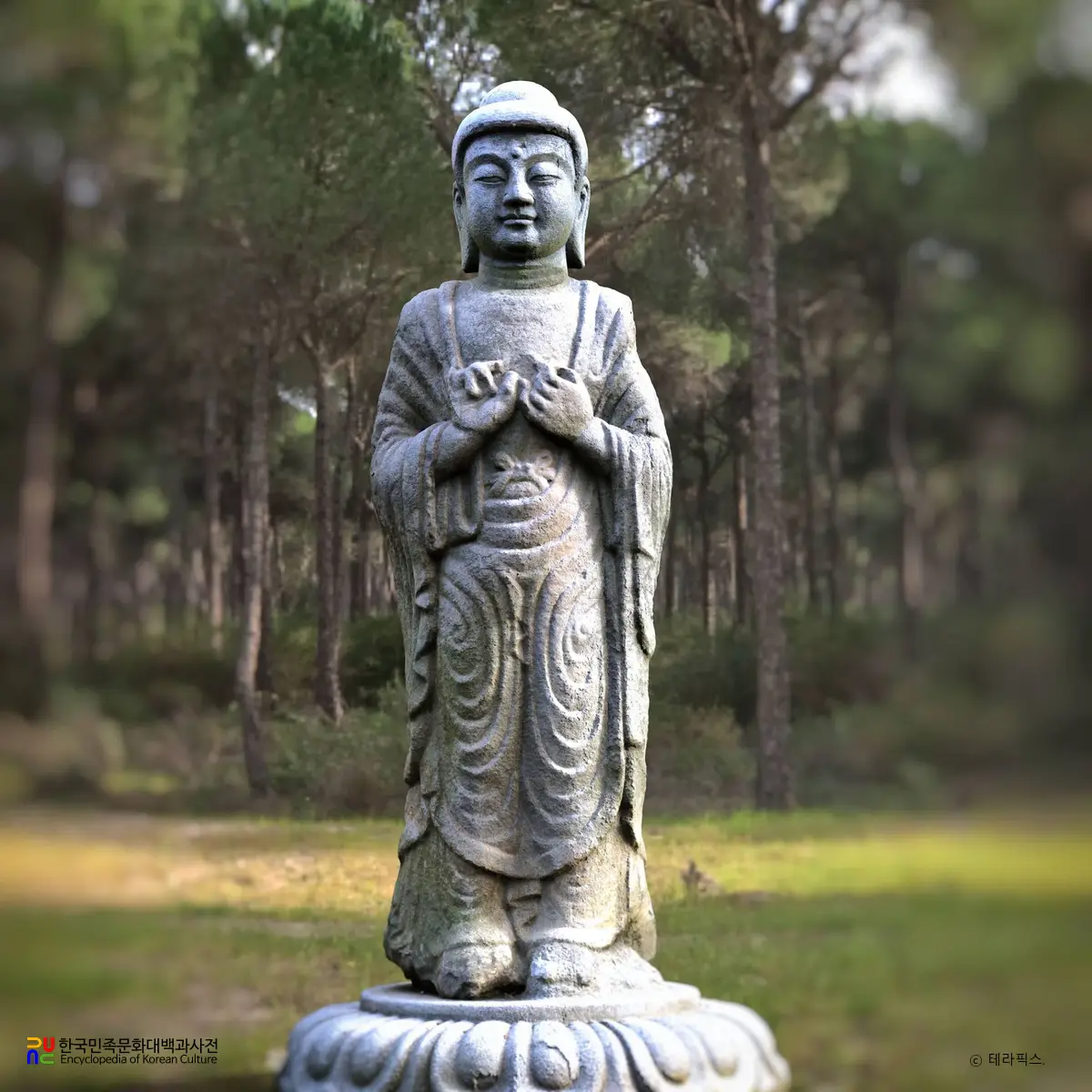 청주 봉황사 목우사지 석조여래입상