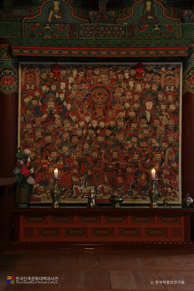 보은 법주사 대웅보전 신중도