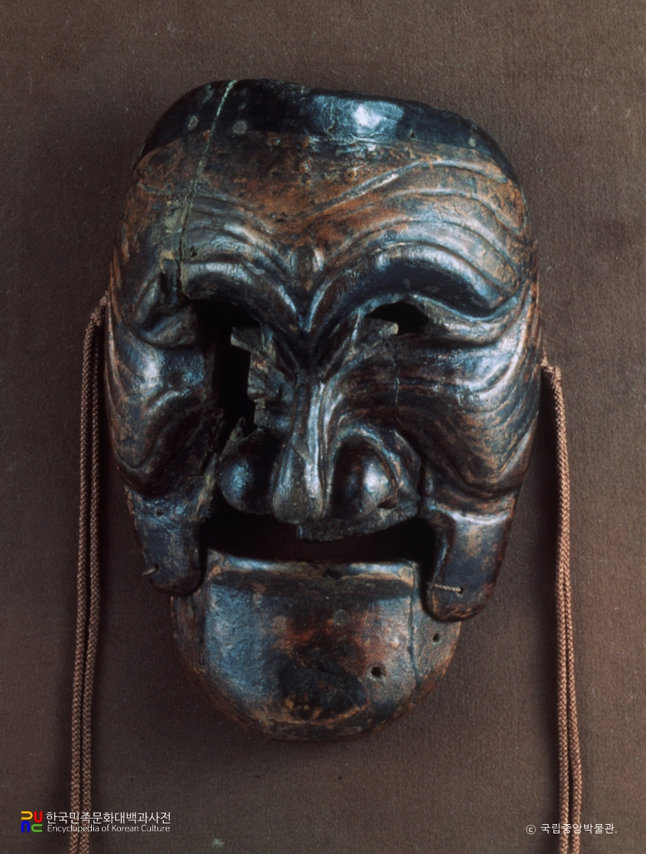 하회탈 및 병산탈 중 하회탈 - 백정탈