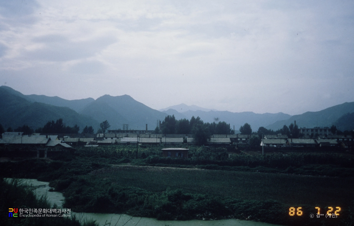 지린성 봉오동 전투지 전경