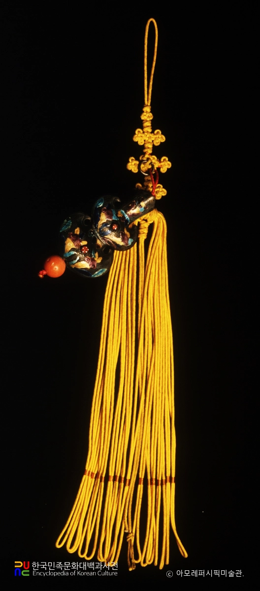 은파란바늘집단작노리개