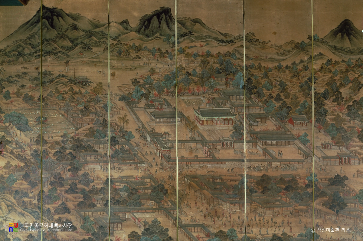 경기감영도 병풍 제4∼9폭