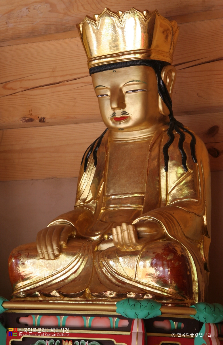 의령 수도사 석조아미타여래삼존상과 복장 유물일괄 / 석조아미타여래삼존상