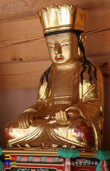 의령 수도사 석조아미타여래삼존상과 복장 유물일괄 / 석조아미타여래삼존상