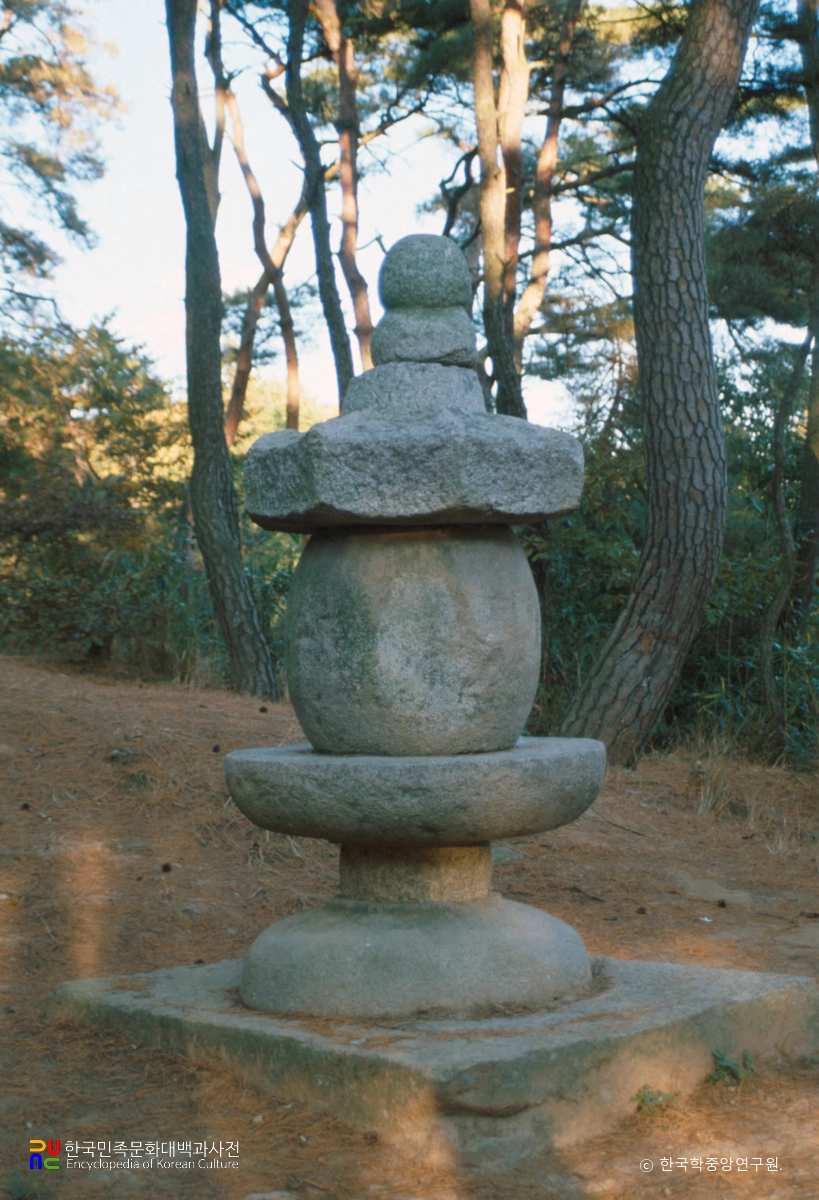 울산 백양사 부도 전경