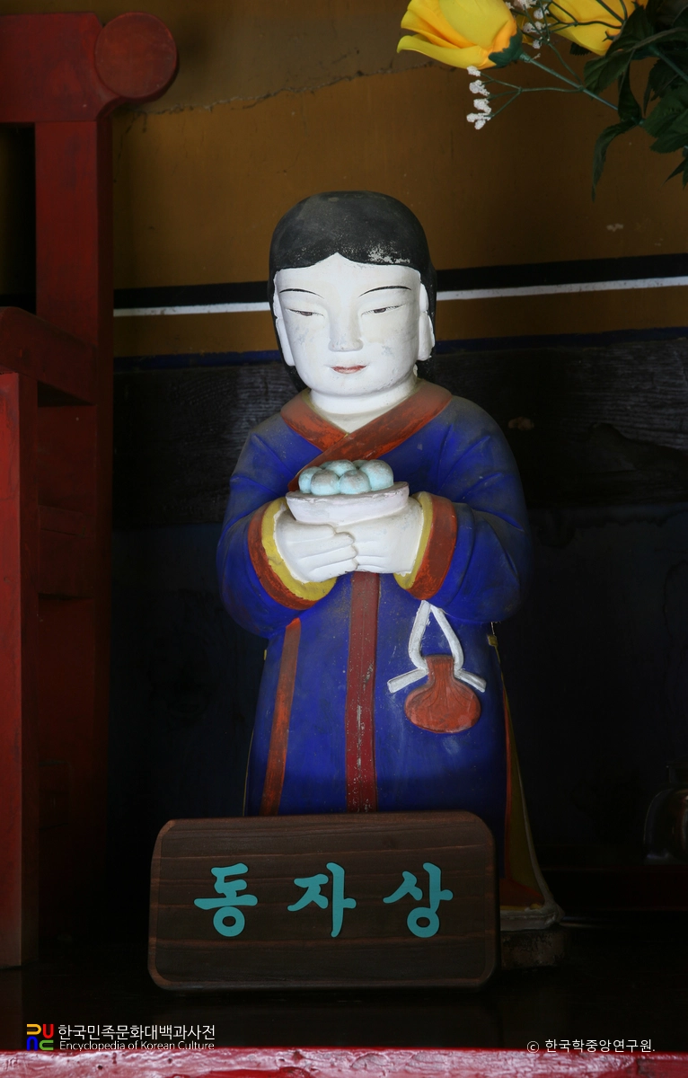 장안사 명부전 석조지장시왕상 / 동자상