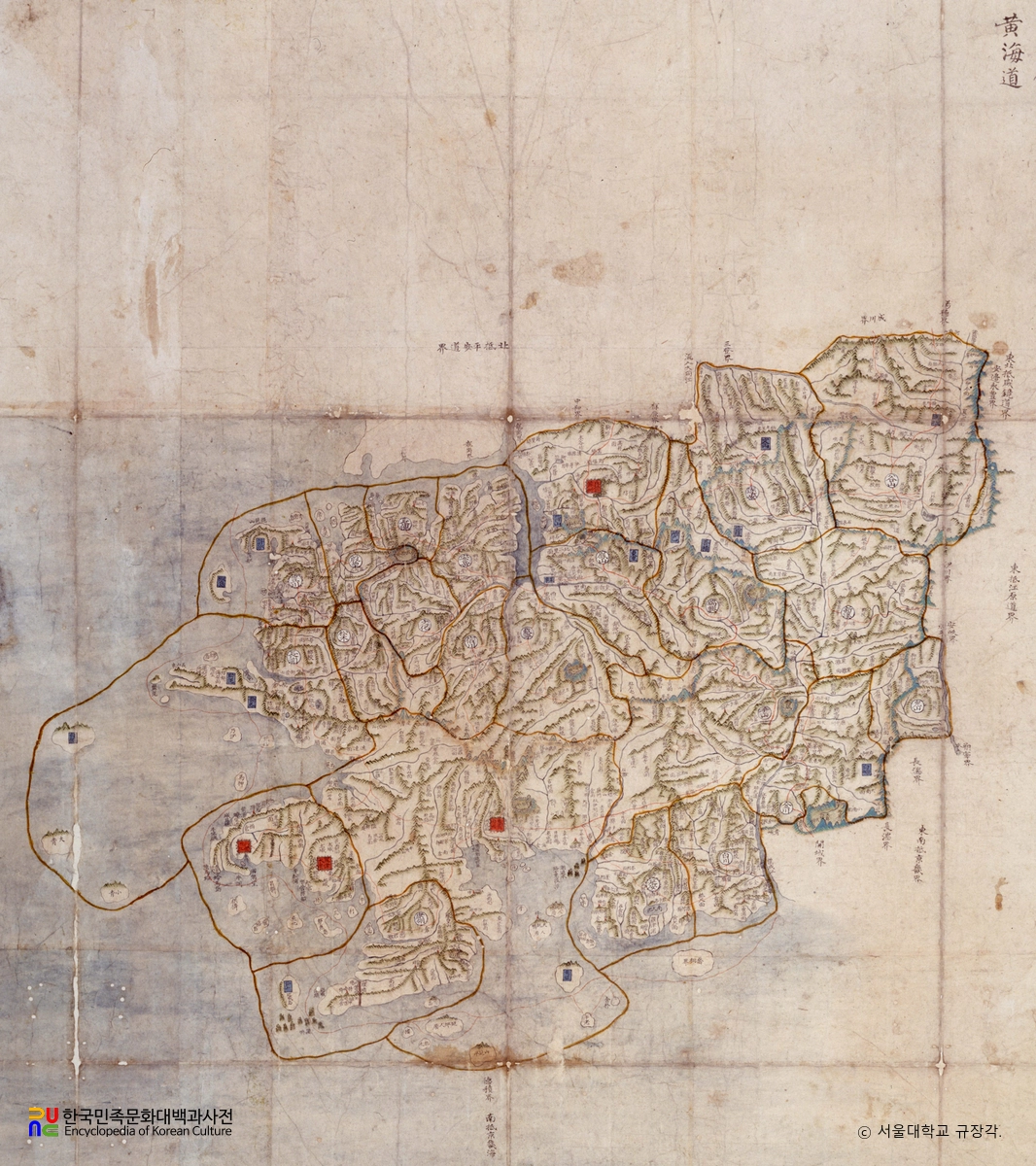 황해도전도(해서지도 제2첩)