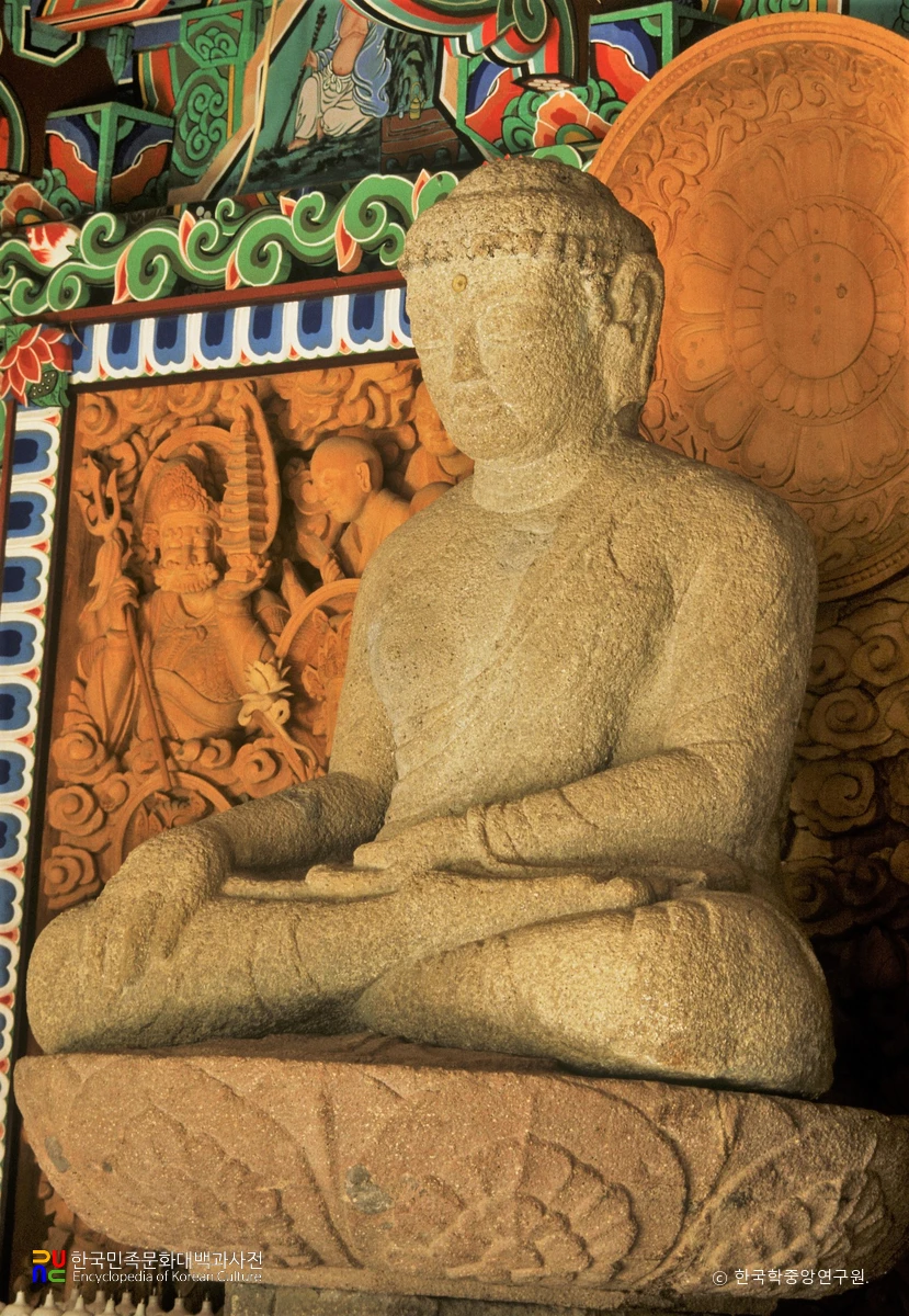 광주 약사암 석조여래좌상