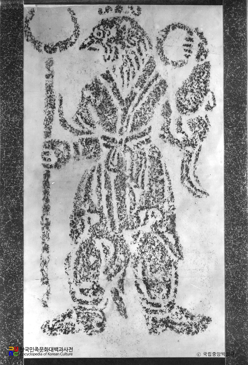 경북 경주 김유신묘 십이지 호석 유상 탁본(탑본)