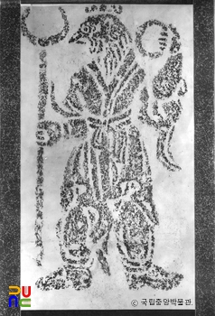 경북 경주 김유신묘 십이지 호석 유상 탁본(탑본)