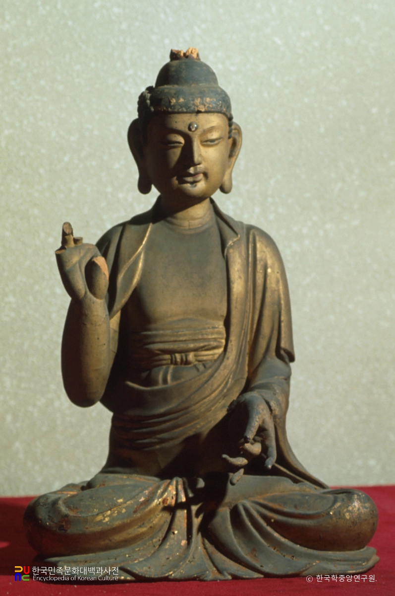 천주사지 목불좌상