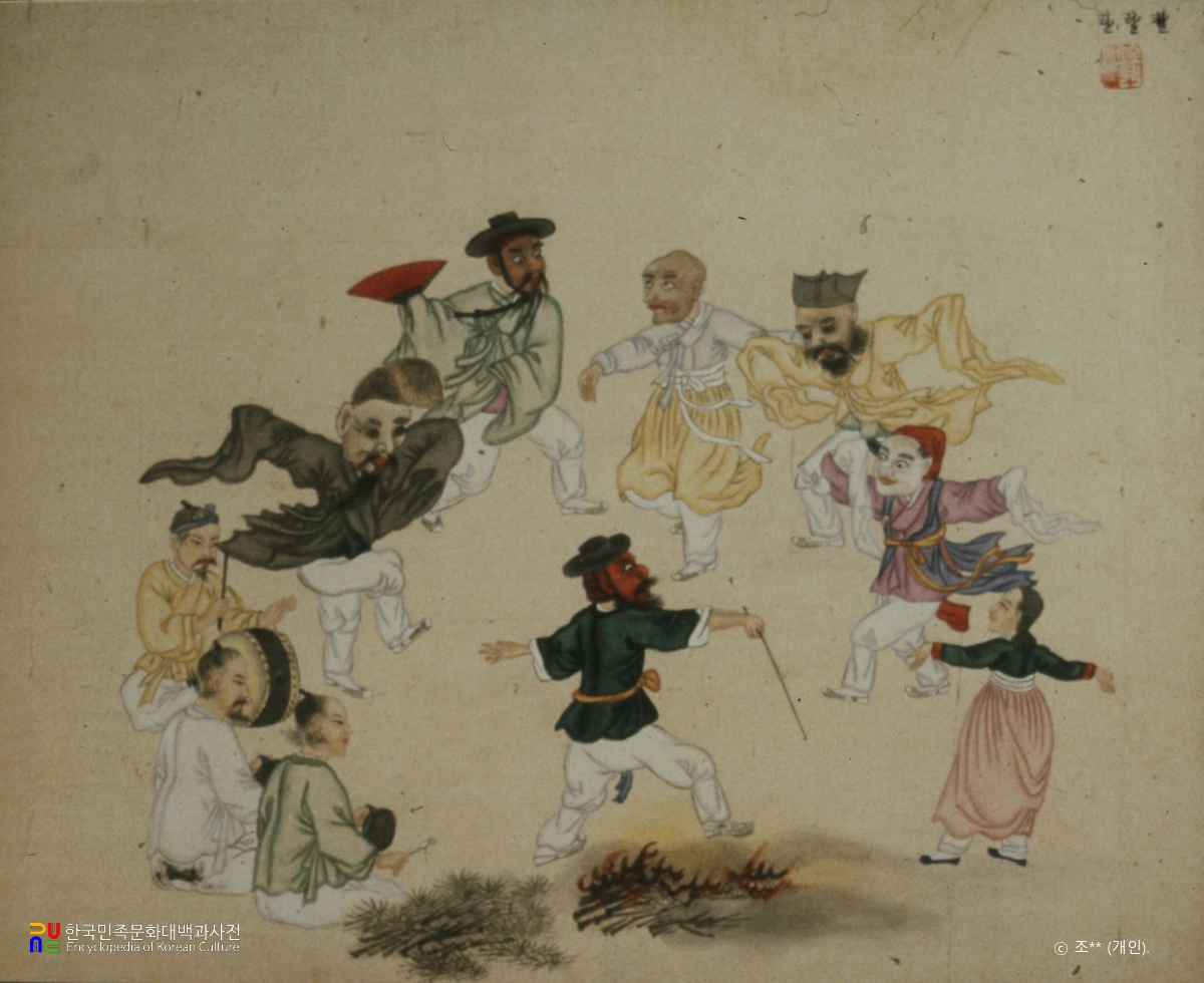 기산풍속도첩 / 팔탈춤