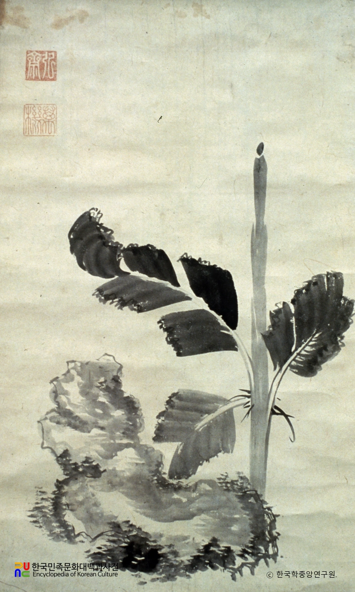 정조 필 파초도