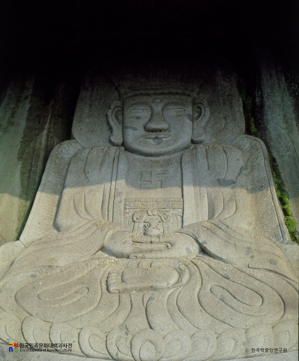 보문사 마애석불 좌상