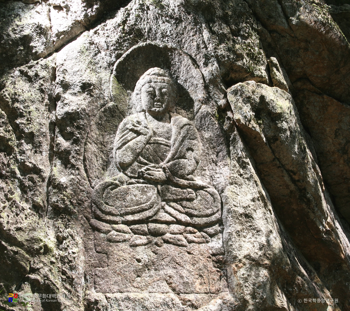 원주 흥양리 마애불 좌상