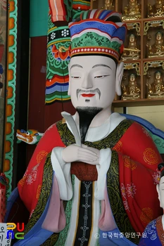 완주 송광사 명부전 소조무료 슬롯 머신 및 권속상 일괄