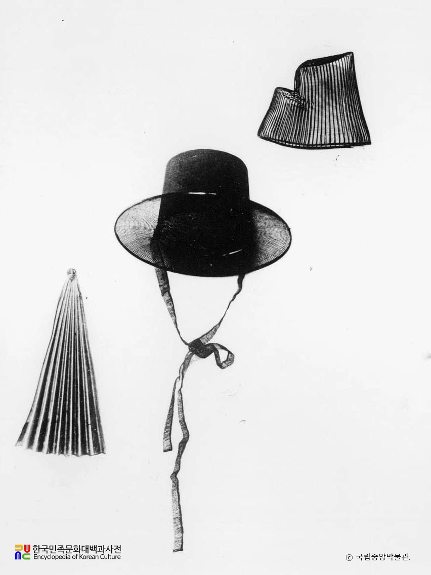 갈모와 갓과 탕건