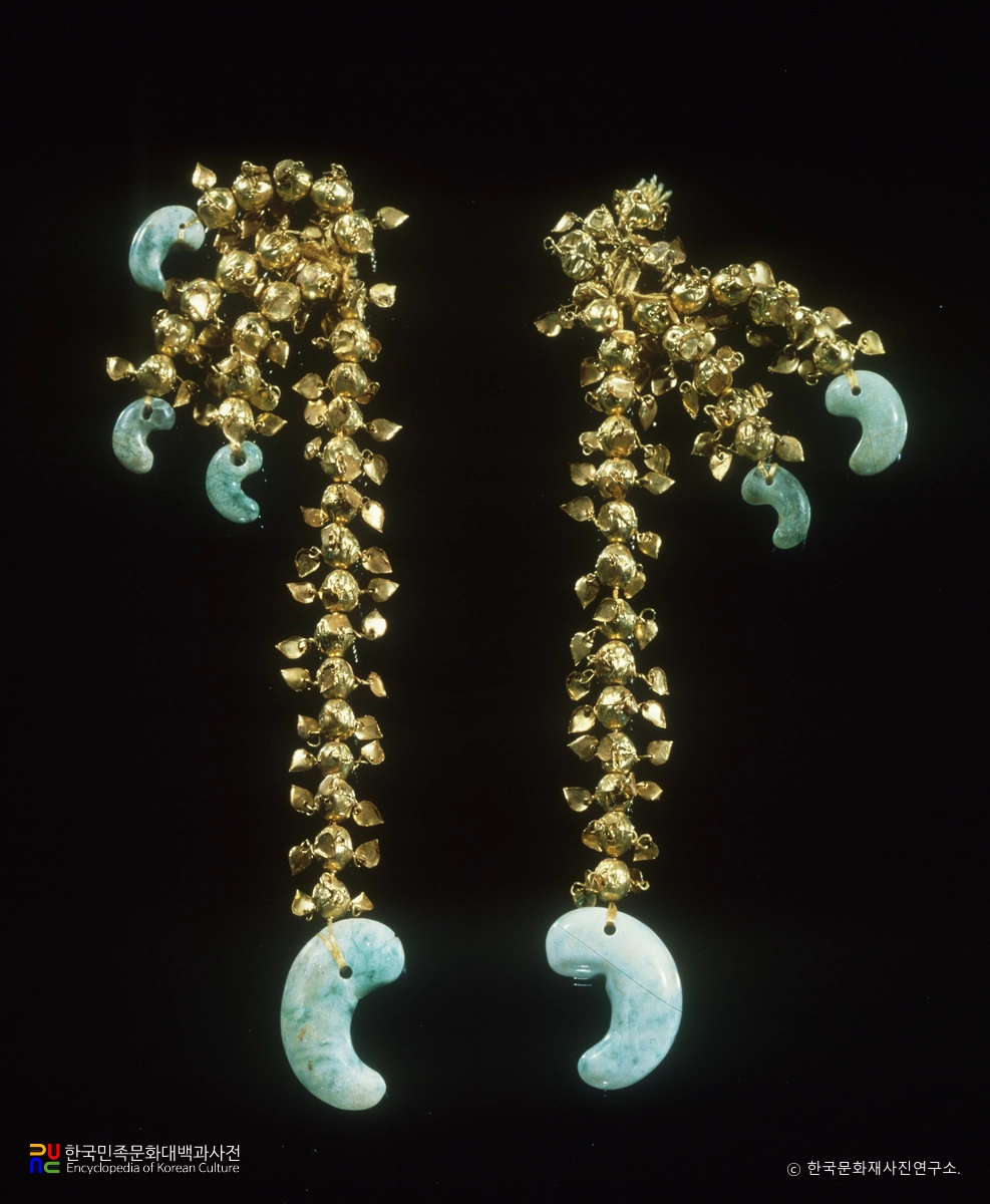 경주 황남동 금제 드리개