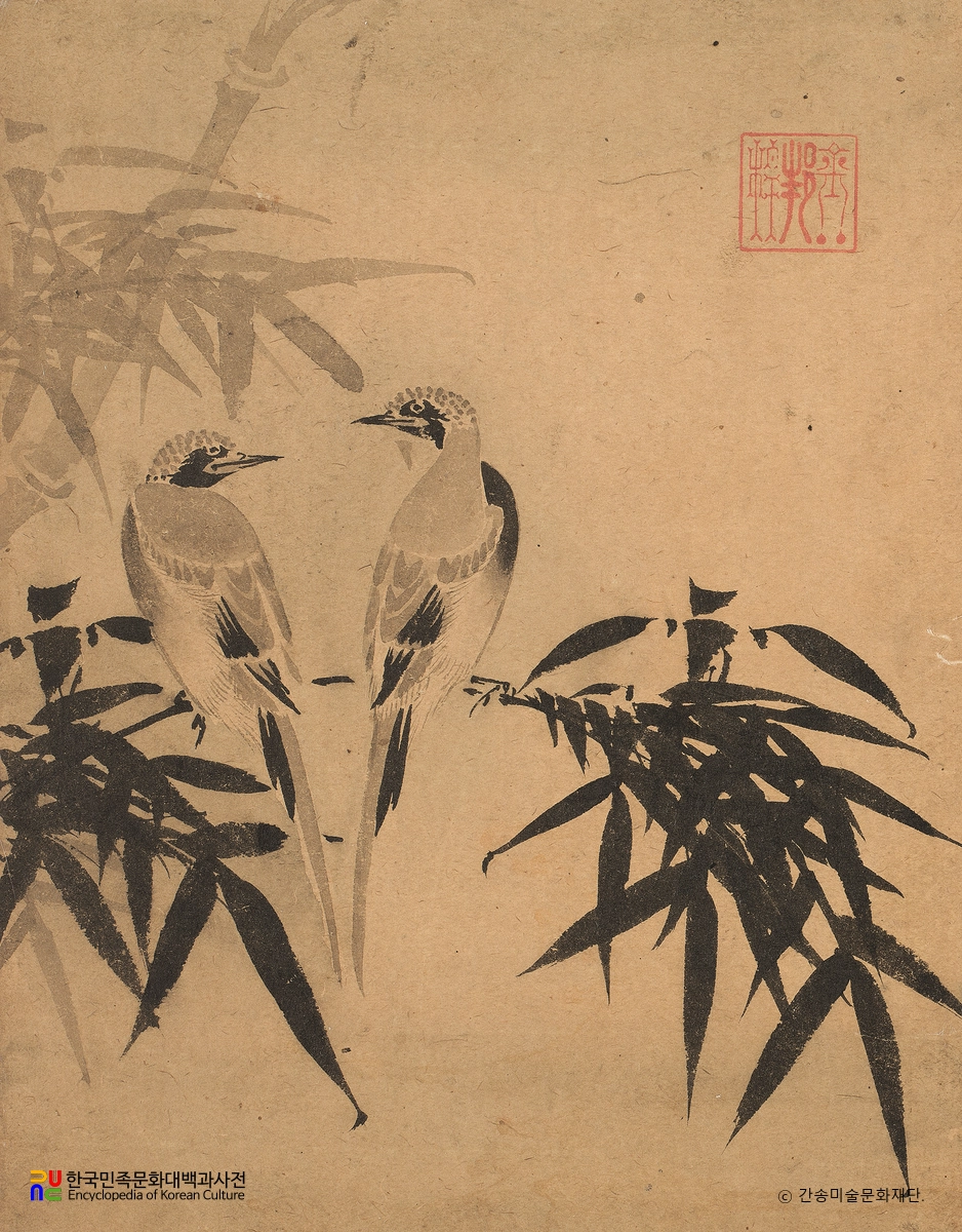 쌍금서죽도(김방두 작, 죽지쌍금도)