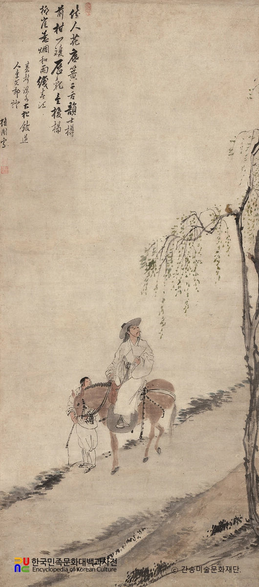 마상청앵도(김홍도 작)