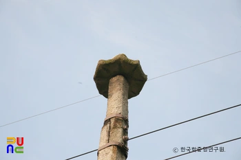 나주 동점문 밖 석당간 부분