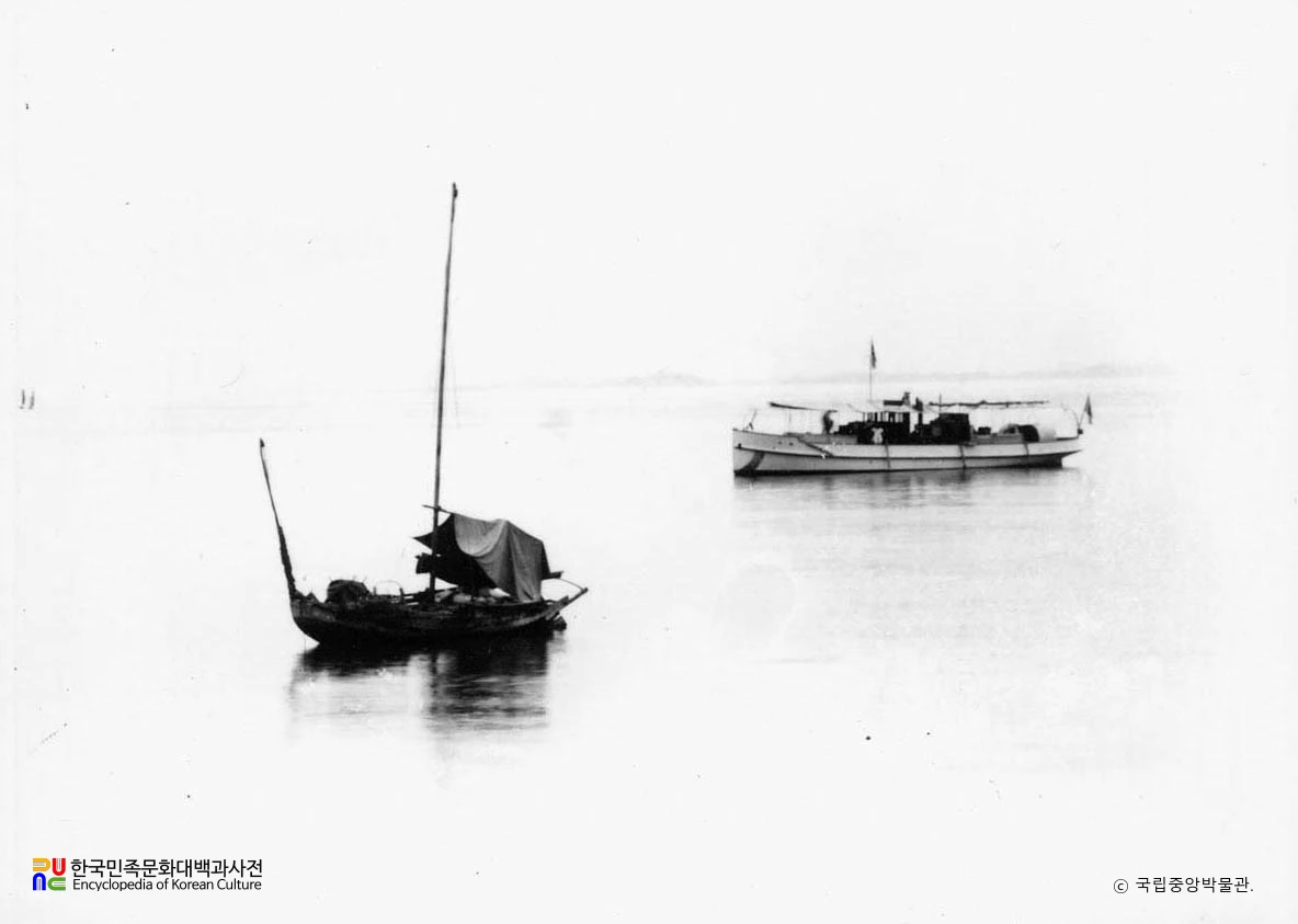 대청도 고기잡이 배