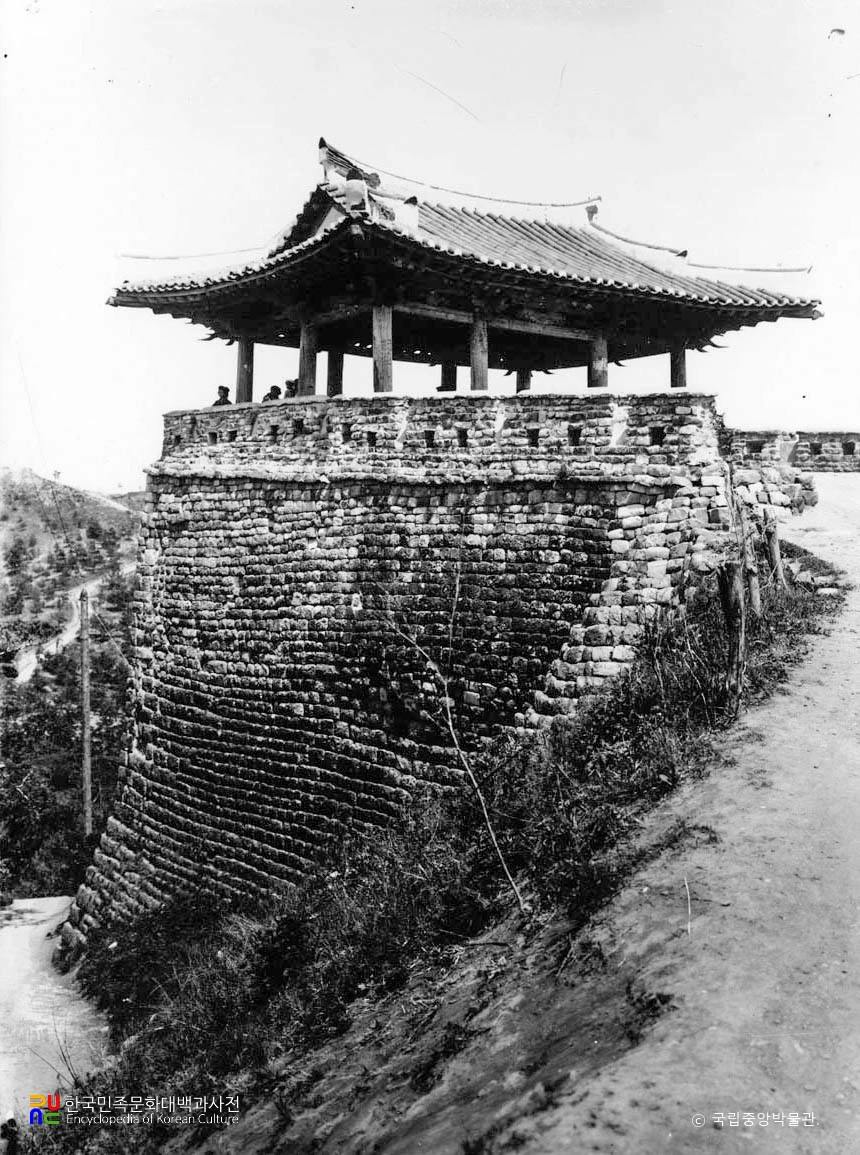 평양 을밀대 전경