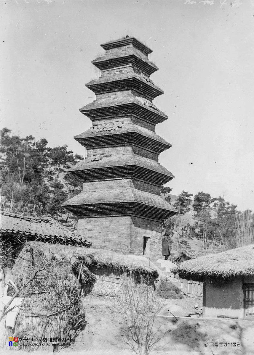 안동 법흥사지 칠층전탑 서남면