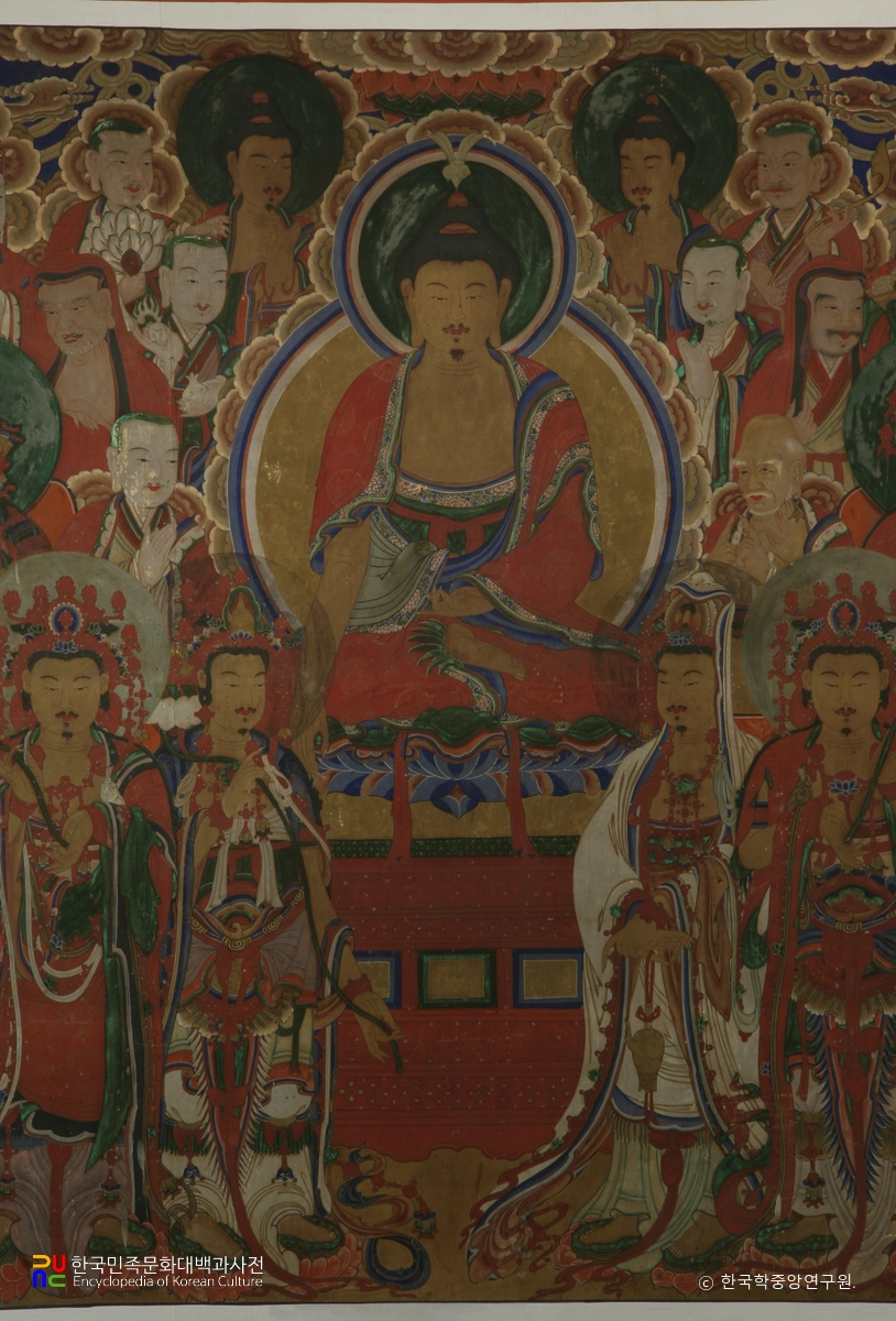 강화 전등사 강설당 아미타불탱