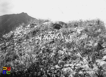 중국 길림 태왕릉 상부 정면