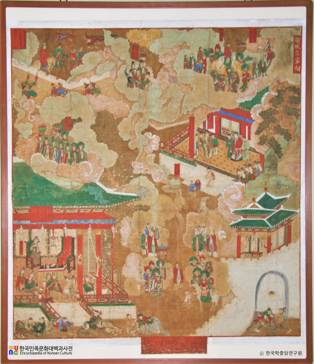 하동 쌍계사 팔상전 팔상탱