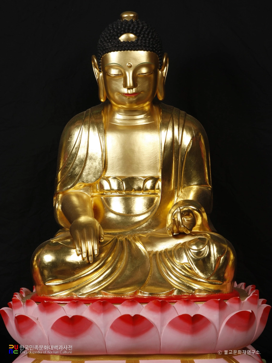 통도사 창녕포교당 목조석가여래좌상