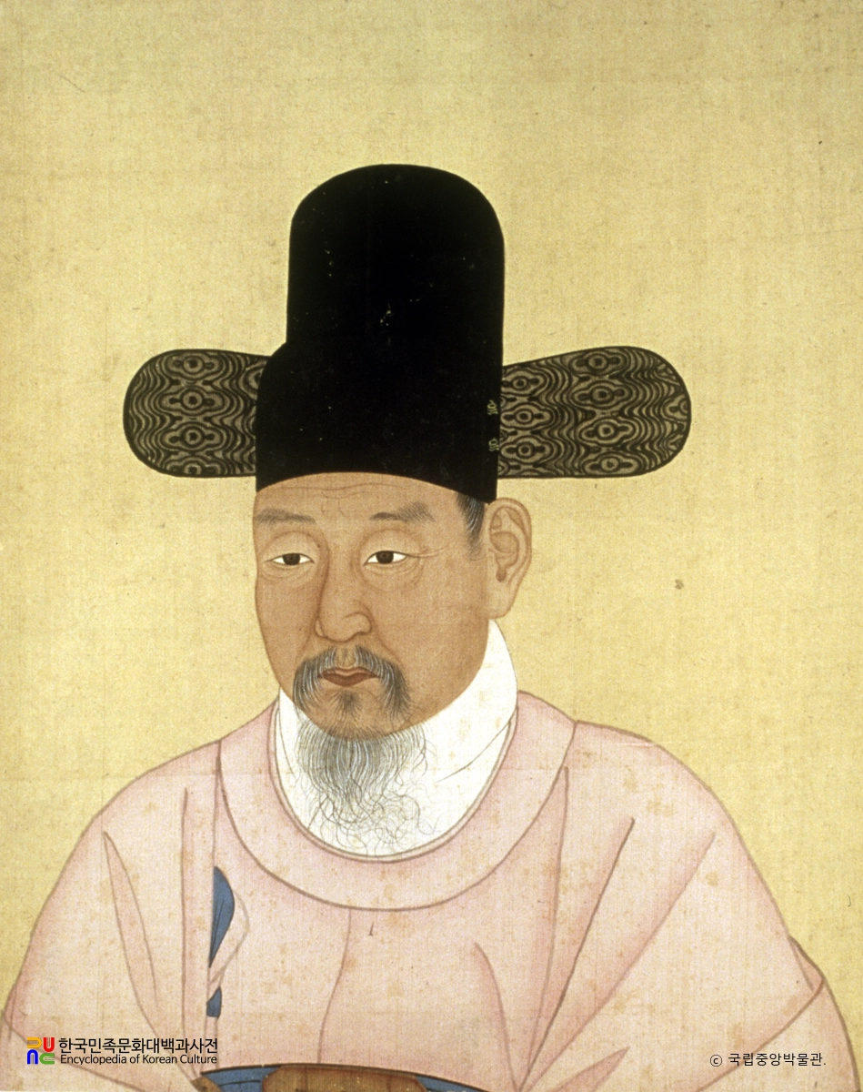 초상화첩 중 이건명 초상