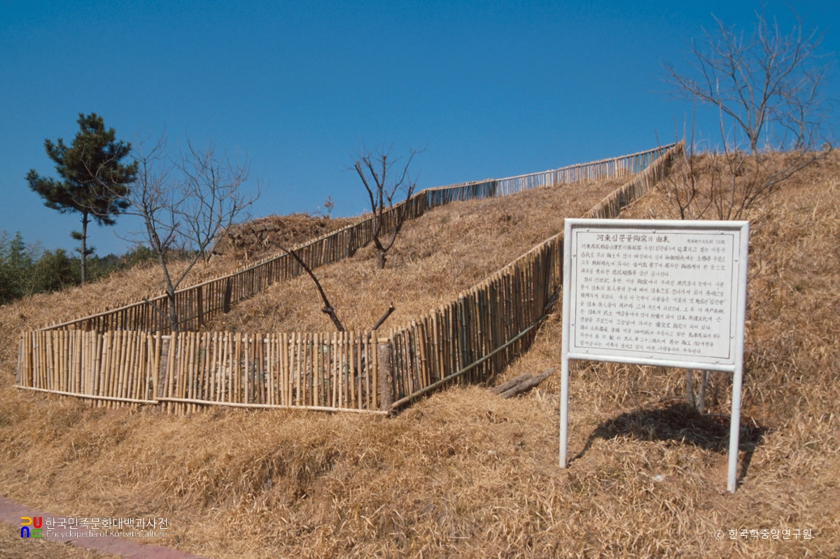 하동 백련리 도요지 전경