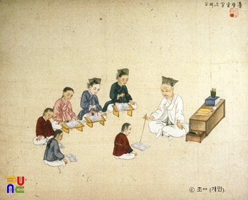 기산풍속도첩/서당