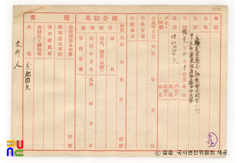 일제 주요감시대상 인물카드 김성숙(金星淑)_01_후면