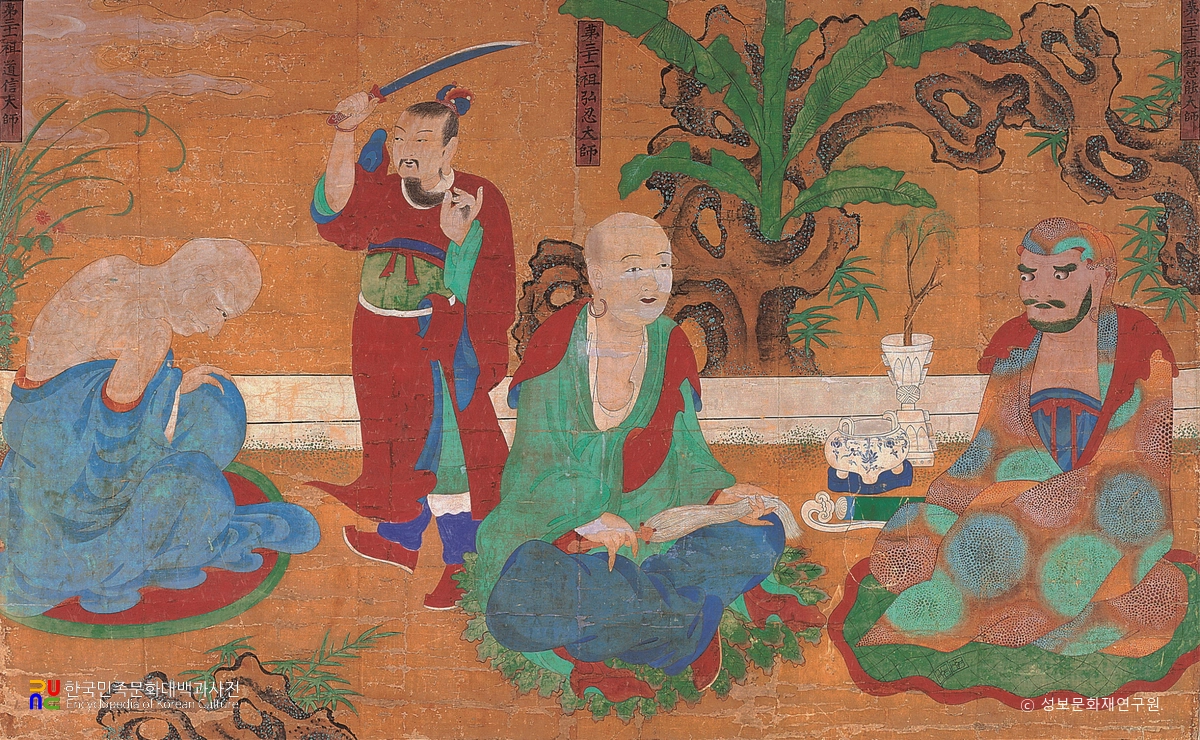 순천 선암사 33조사도(31·32·33조사)