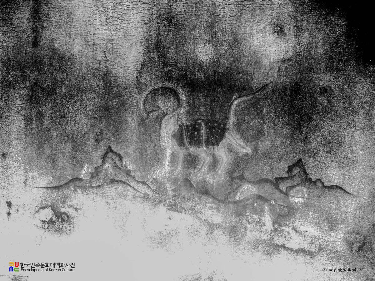 평안남도 강서 강서중묘 현실 북벽 현무