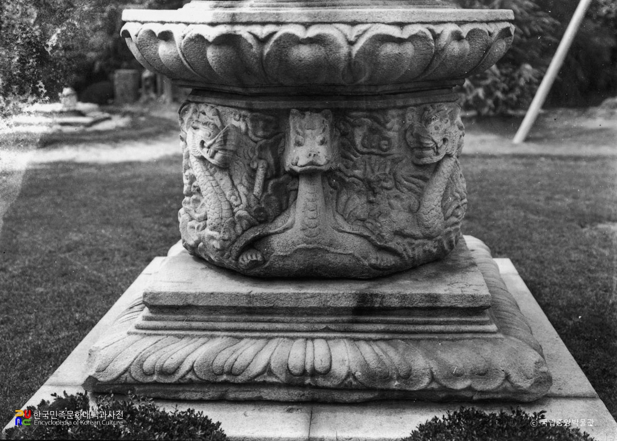 대구 산격동 연화 운룡장식 승탑 기단부