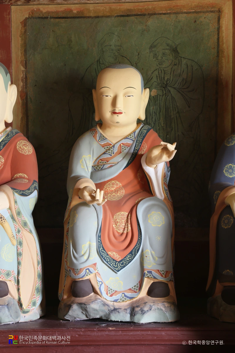 해남 미황사 십육나한상