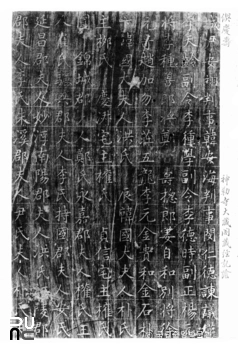 여주 신륵사 대장각기비 음 탁본(탑본)