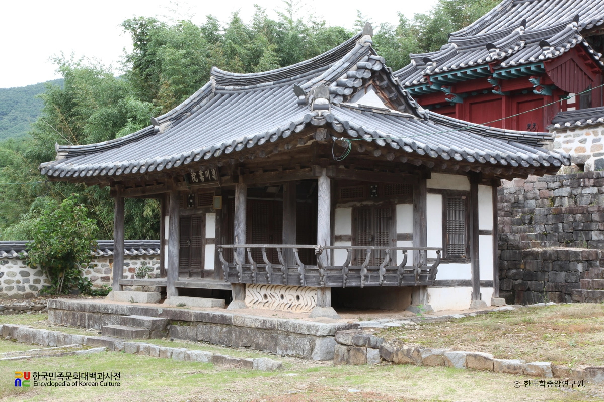 경남 고성 갈천서원 중 강당 정측면