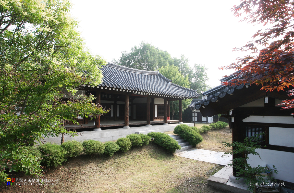 구미 현암서원 중 강당 정측면