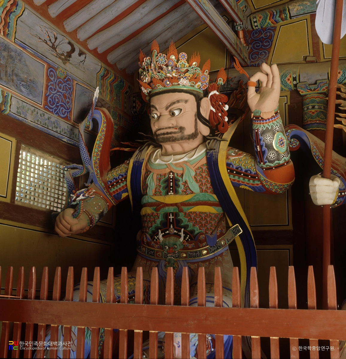 양산 통도사 천왕문 사천왕 / 남방증장천왕