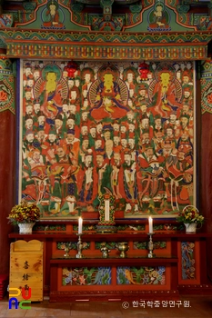 보은 법주사 대웅보전 삼장보살도