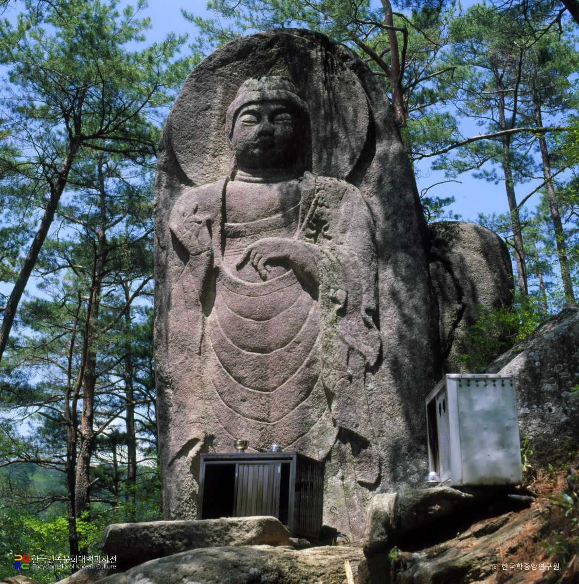 합천 치인리 마애여래 입상